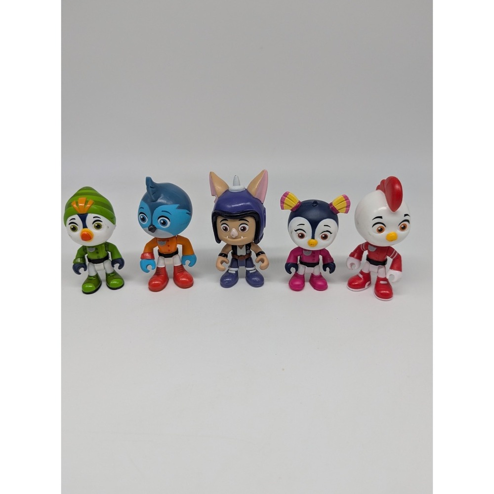 Nick Jr Top Wing Academy Figures‎ Lot Of 5 Posable Rod Brody Penny Swift Baddy